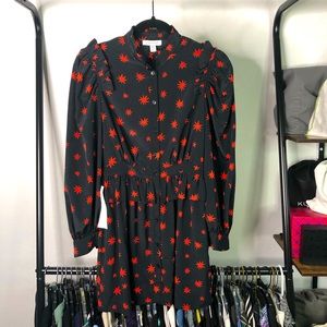 TopShop Starburst Ruffle Dress